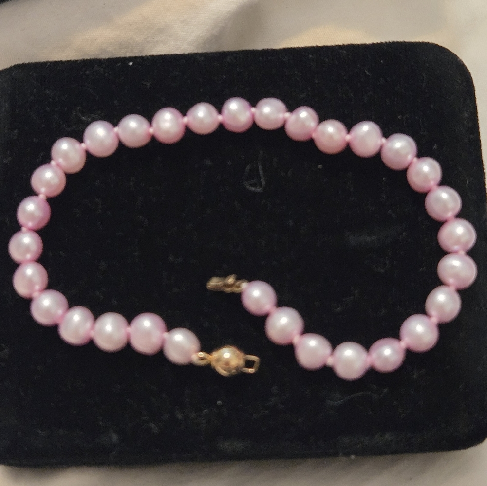 14k gold and pearl bracelet JCM
